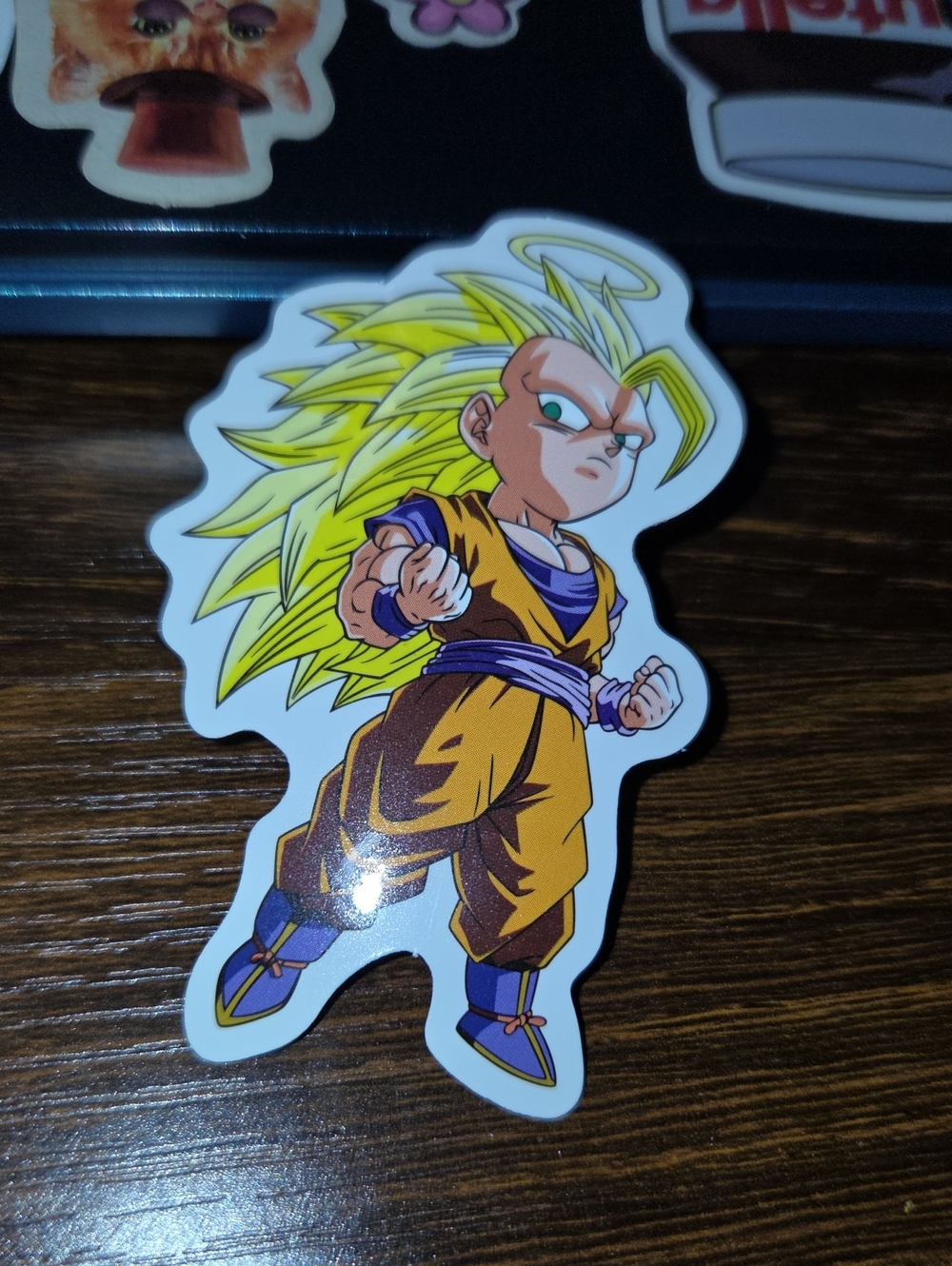 Yellow Anime Character Phone Sticker - Decorative Vinyl Skin